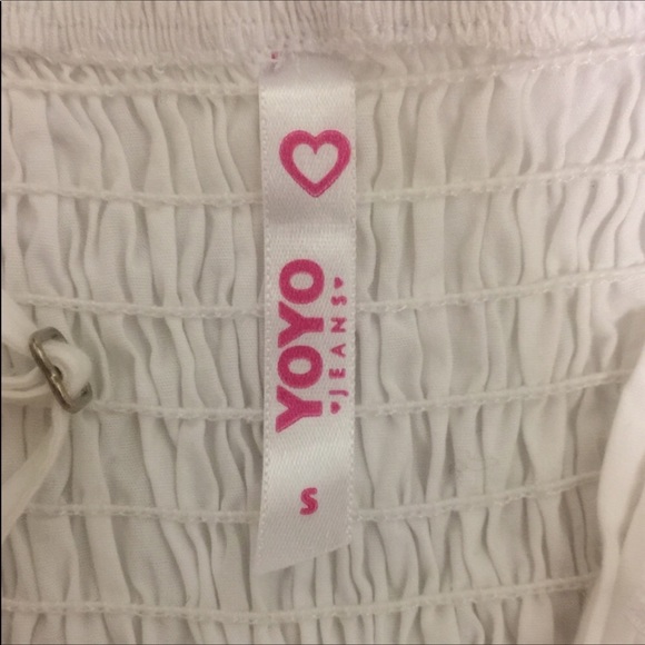 YOYÓ Jeans white Adjustable Spaghetti strap dress - Picture 4 of 7